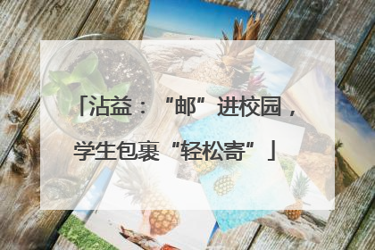 沾益：“邮”进校园，学生包裹“轻松寄”