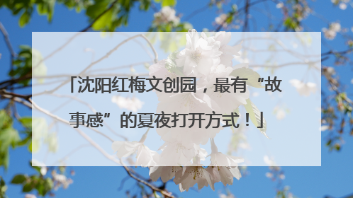 沈阳红梅文创园，最有“故事感”的夏夜打开方式！