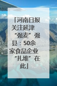 河南日报关注延津 “强麦”强县：50余家食品企业“扎堆”在此