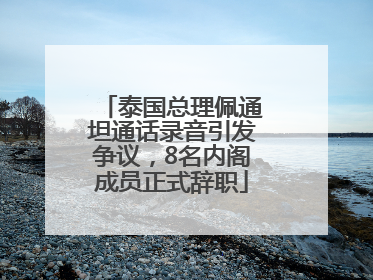 泰国总理佩通坦通话录音引发争议，8名内阁成员正式辞职