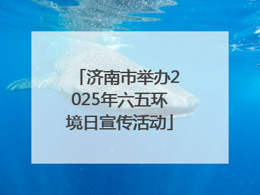 济南市举办2025年六五环境日宣传活动