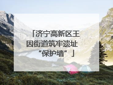 济宁高新区王因街道筑牢遗址“保护墙”