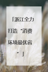 浙江全力打造“消费环境最优省”