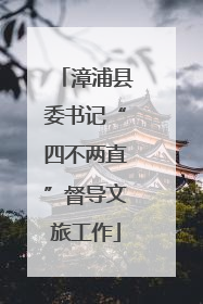 漳浦县委书记“四不两直”督导文旅工作