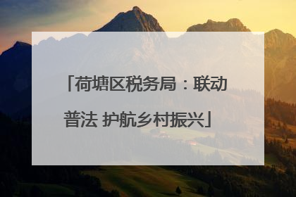 荷塘区税务局：联动普法 护航乡村振兴