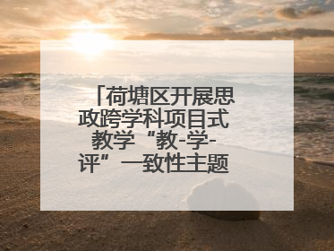 荷塘区开展思政跨学科项目式教学“教-学-评”一致性主题课例研讨活动