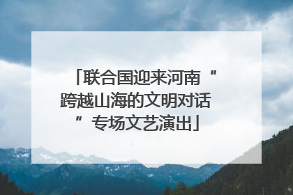 联合国迎来河南“跨越山海的文明对话”专场文艺演出