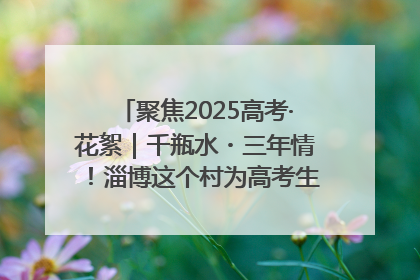 聚焦2025高考·花絮｜千瓶水・三年情！淄博这个村为高考生递上“奋进清凉”