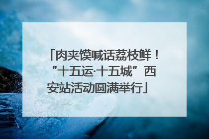 肉夹馍喊话荔枝鲜！“十五运·十五城”西安站活动圆满举行
