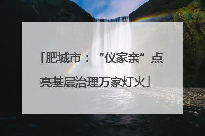 肥城市：“仪家亲”点亮基层治理万家灯火