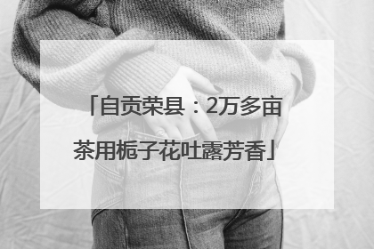 自贡荣县：2万多亩茶用栀子花吐露芳香