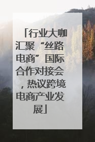 行业大咖汇聚“丝路电商”国际合作对接会，热议跨境电商产业发展