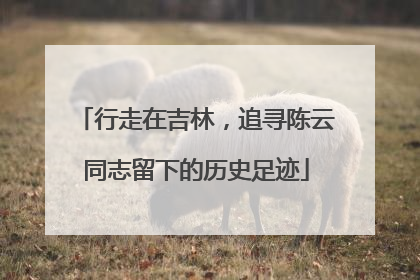 行走在吉林，追寻陈云同志留下的历史足迹