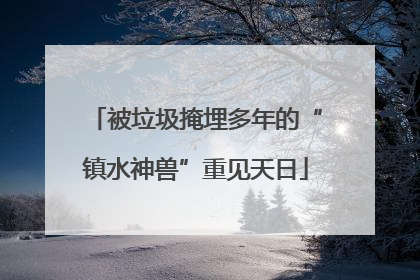 被垃圾掩埋多年的“镇水神兽”重见天日