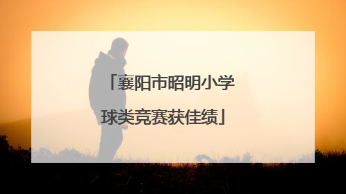 襄阳市昭明小学球类竞赛获佳绩