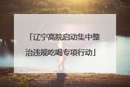 辽宁高院启动集中整治违规吃喝专项行动