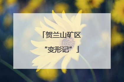贺兰山矿区“变形记”