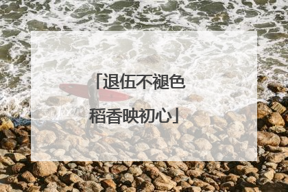 退伍不褪色 稻香映初心