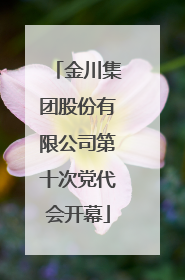 金川集团股份有限公司第十次党代会开幕