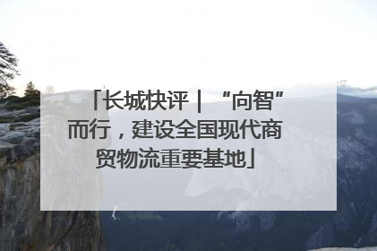 长城快评｜“向智”而行，建设全国现代商贸物流重要基地