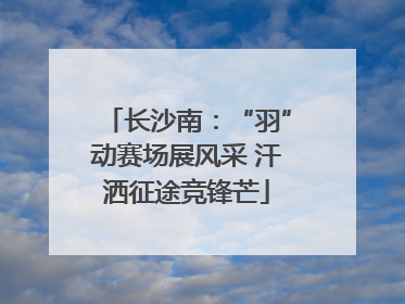 长沙南：“羽”动赛场展风采 汗洒征途竞锋芒