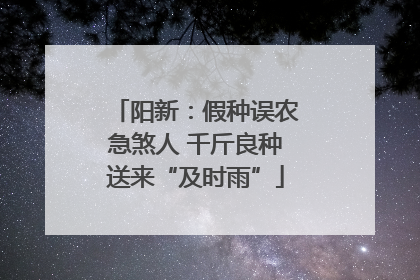 阳新：假种误农急煞人 千斤良种送来“及时雨”
