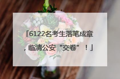 6122名考生落笔成章，临清公安“交卷”！